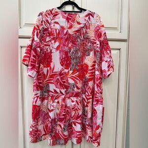 Vibrant Floral Print Dress